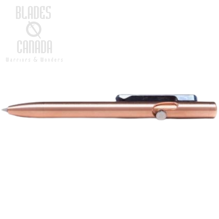Tactile Turn Slim Bolt Action Pen Mini - Copper w/ Timascus Clip (image for) Tactile Turn Slim Bolt Action Pen Mini - Copper w/ Timascus Clip